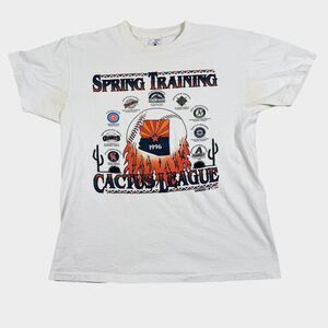 Vintage 1996 Cactus League Spring Training Shirt L Rockies Cubs Giants MLB 90s